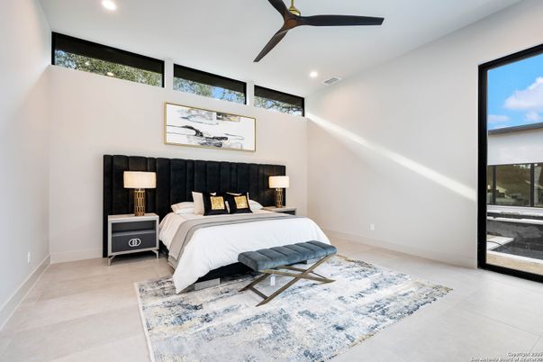 Bedroom, Interior, Recessed Lighting
