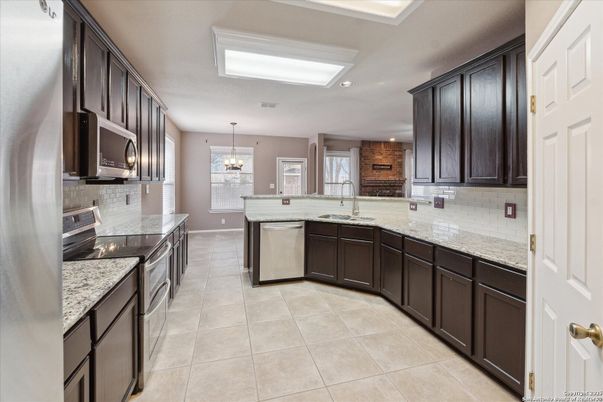 Interior, Kitchen, Pendant Lights, Recessed Lighting, Stainless Steel Appliances