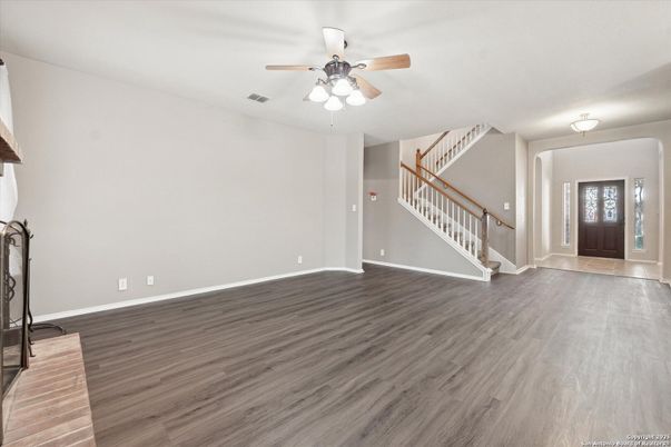 Empty room, Interior, Wood Texture Flooring