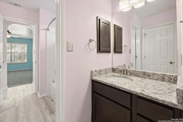 Bathroom, Interior, Wood Texture Flooring