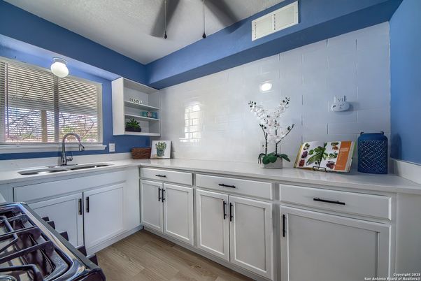 Interior, Kitchen, Wood Texture Flooring