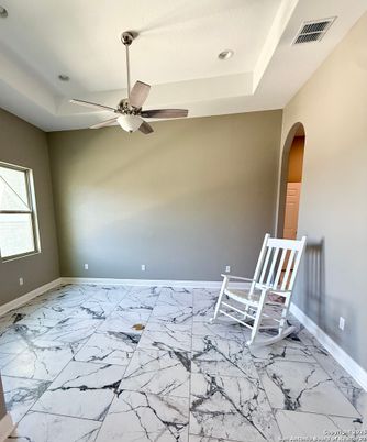 Empty room, Interior, Marble, Recessed Lighting