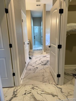 Bathroom, Glass Shower, Interior, Marble