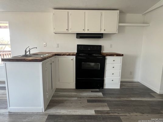 Interior, Kitchen, Wood Texture Flooring