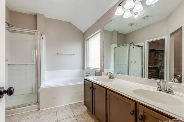 Bathroom, Dual Sink Vanities, Glass Shower, Interior