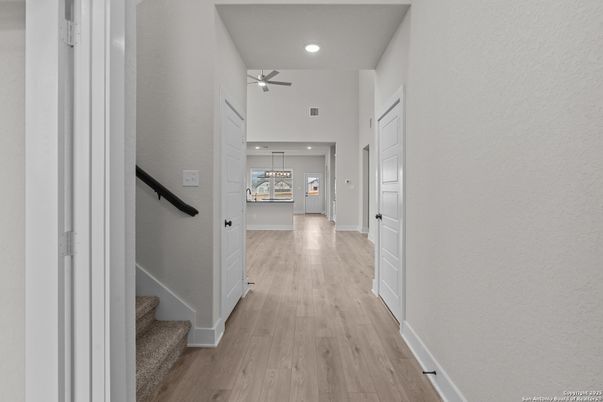Interior, Pendant Lights, Recessed Lighting, Wood Texture Flooring