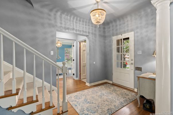 Chandelier, Interior, Wood Texture Flooring