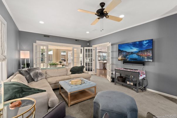 Interior, Living room, Recessed Lighting