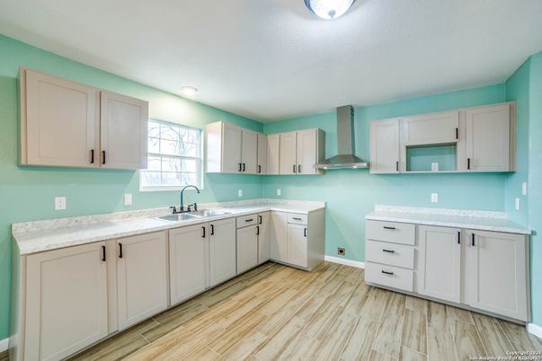 Interior, Kitchen, Wood Texture Flooring