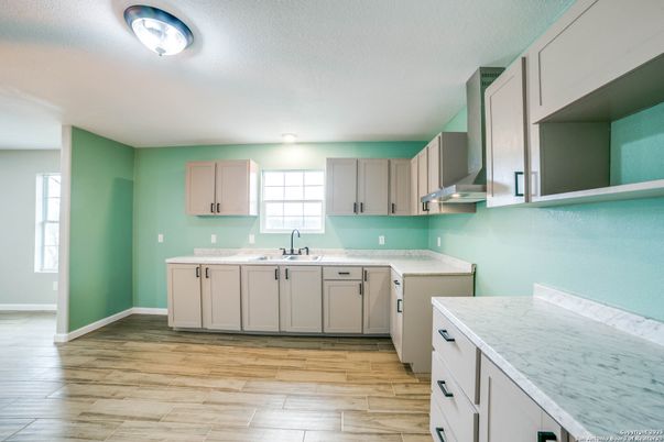 Interior, Kitchen, Wood Texture Flooring