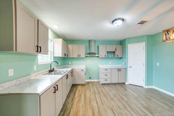 Interior, Kitchen, Wood Texture Flooring