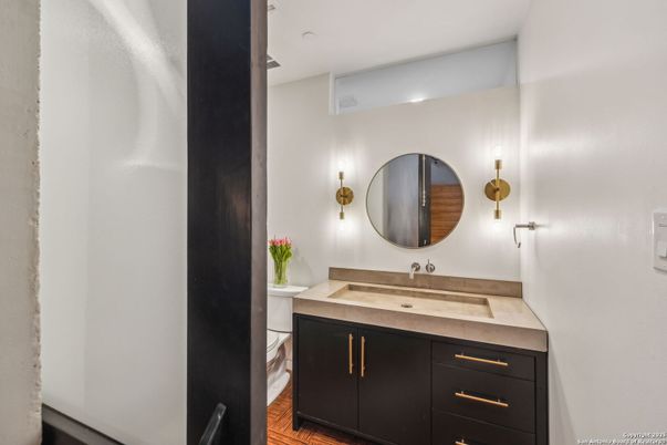 Bathroom, Interior, Wood Texture Flooring