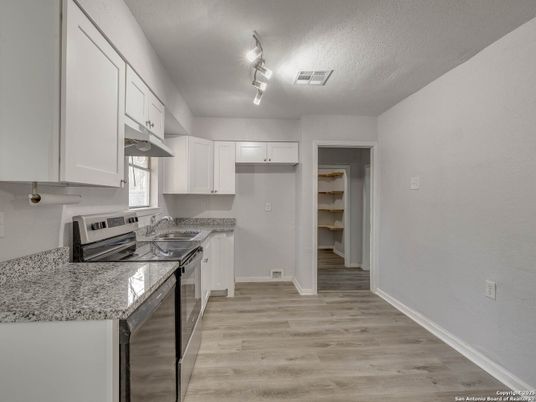 Interior, Kitchen, Wood Texture Flooring