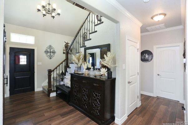 Chandelier, Interior, Wood Texture Flooring