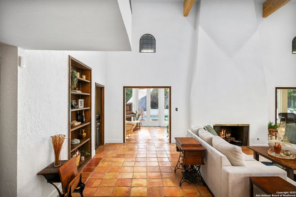 Fireplace, Interior, Living room, Wooden Beams