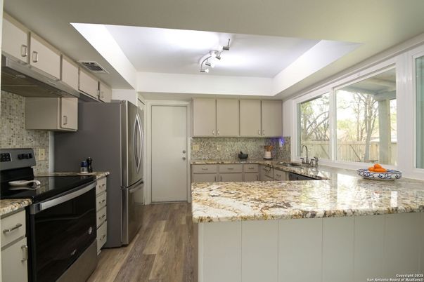 Interior, Kitchen, Wood Texture Flooring