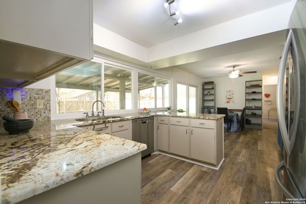 Interior, Kitchen, Wood Texture Flooring
