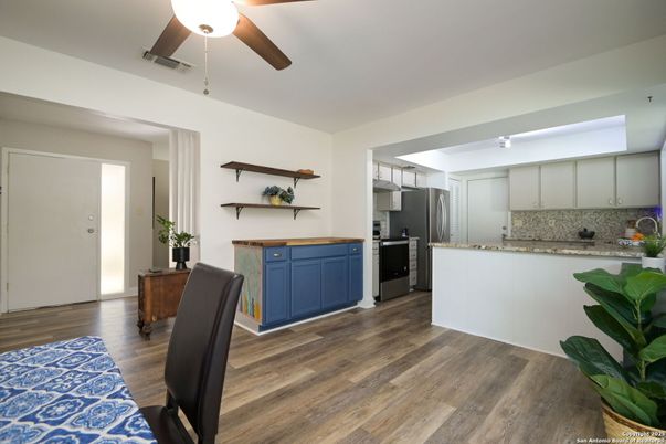 Interior, Kitchen, Wood Texture Flooring