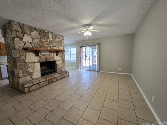 Empty room, Fireplace, Interior, Stone Walls
