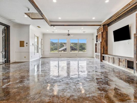 Empty room, Interior, Marble, Recessed Lighting