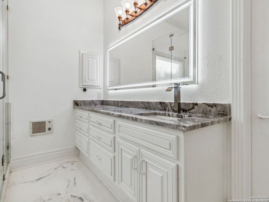 Bathroom, Dual Sink Vanities, Interior, Marble