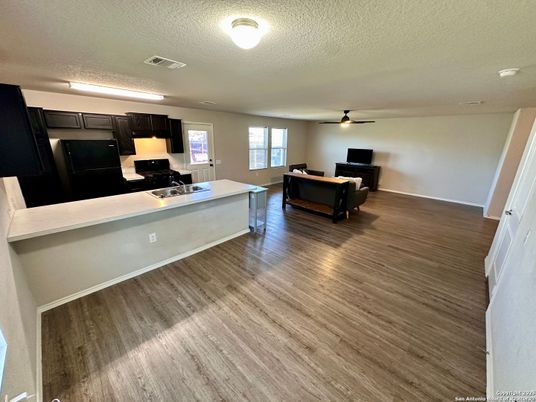 Interior, Kitchen, Wood Texture Flooring