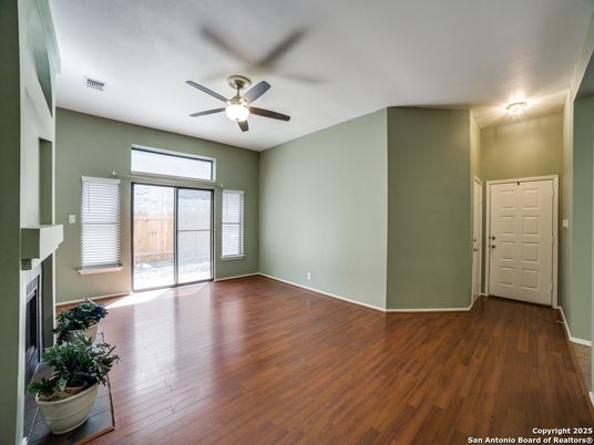 Empty room, Fireplace, Interior, Wood Texture Flooring