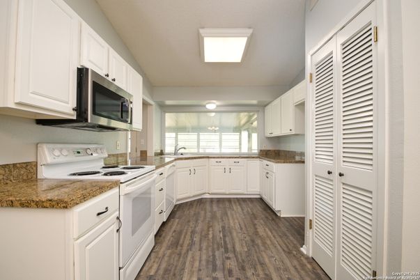Interior, Kitchen, Wood Texture Flooring