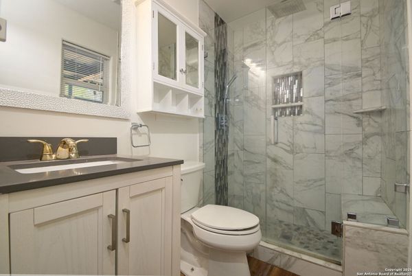 Bathroom, Glass Shower, Interior, Marble Walls
