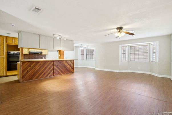 Interior, Kitchen, Wood Texture Flooring