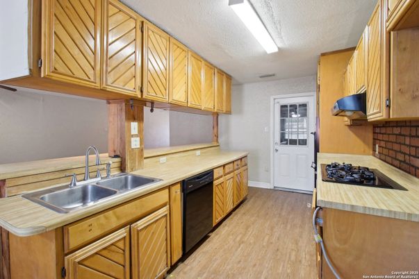 Interior, Kitchen, Wood Texture Flooring