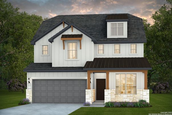 Attached, Exterior, Facade, Farmhouse