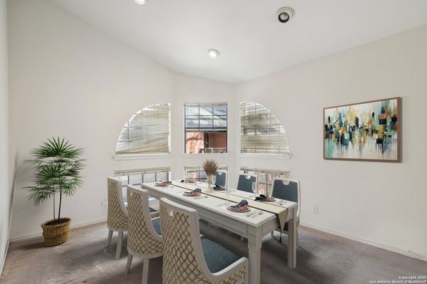 Dining room, Interior, Recessed Lighting