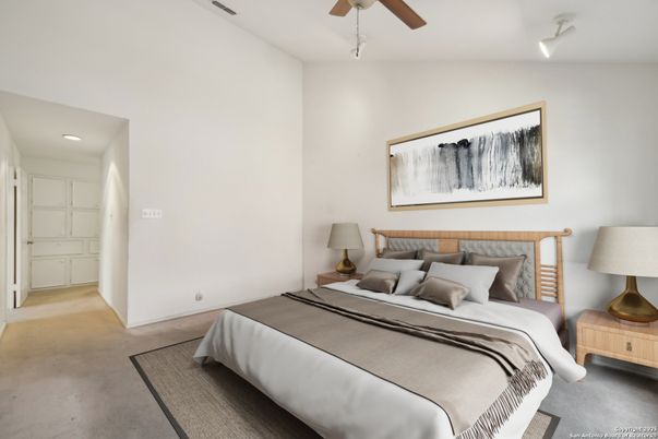 Bedroom, Interior, Recessed Lighting