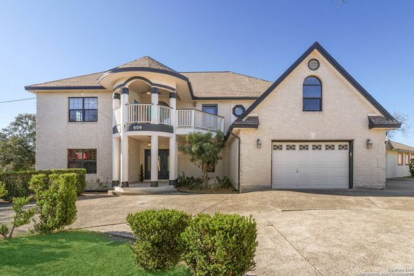Attached, Exterior, Facade, Brick Facade, French Provincial