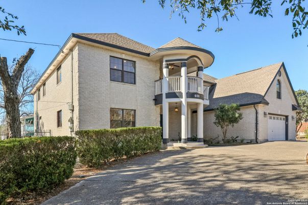 Attached, Exterior, Facade, Brick Facade, French Provincial