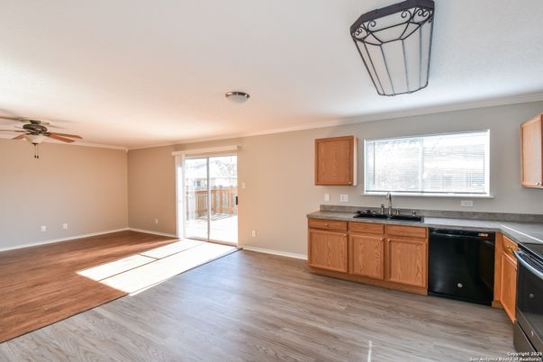 Interior, Kitchen, Wood Texture Flooring