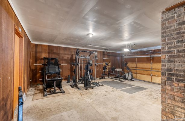 Fitness Equipment, Interior, Stone Walls