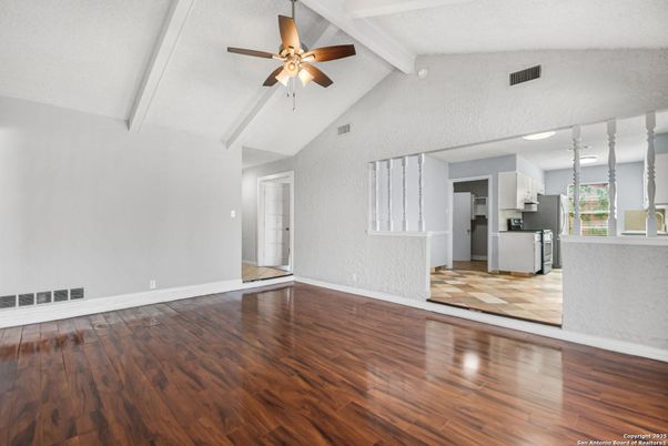 Empty room, Interior, Kitchen, Wood Texture Flooring