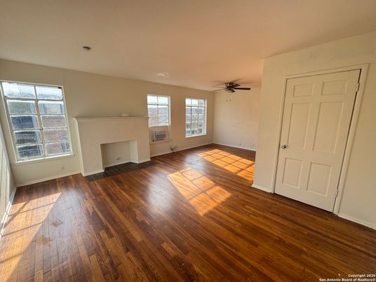 Empty room, Fireplace, Interior, Wood Texture Flooring