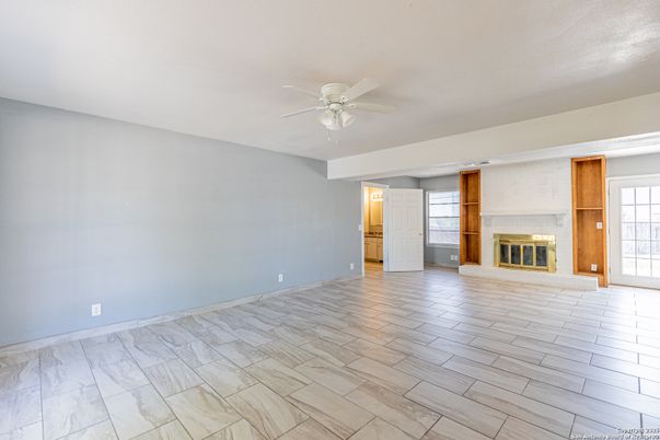 Empty room, Fireplace, Interior, Marble
