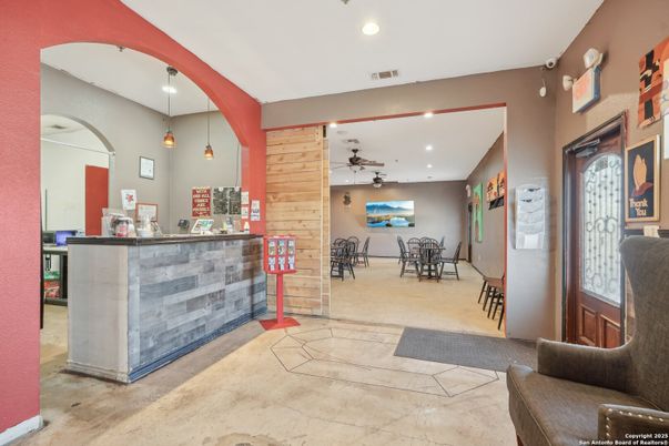 Dining room, Interior, Pendant Lights, Recessed Lighting, Wooden Walls