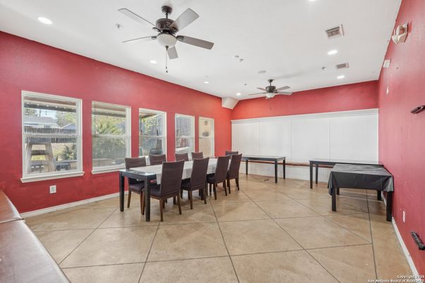Dining room, Game Room, Interior, Recessed Lighting