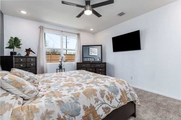 Bedroom, Interior, Recessed Lighting
