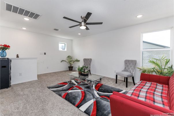 Interior, Living room, Recessed Lighting