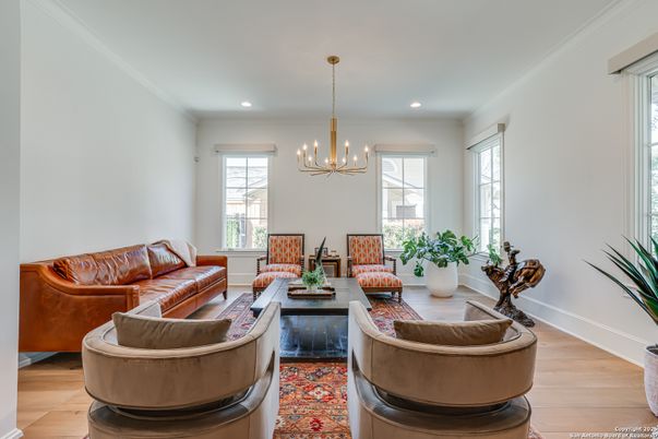 Chandelier, Interior, Living room, Pendant Lights, Recessed Lighting, Wood Texture Flooring