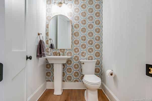 Bathroom, Interior, Wood Texture Flooring