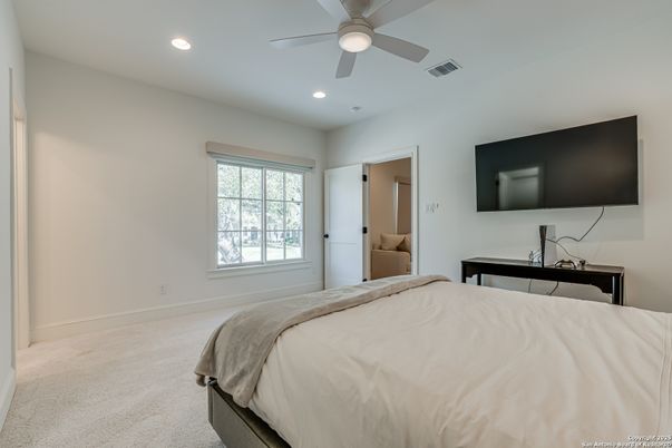 Bedroom, Interior, Recessed Lighting