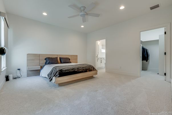Bedroom, Interior, Recessed Lighting