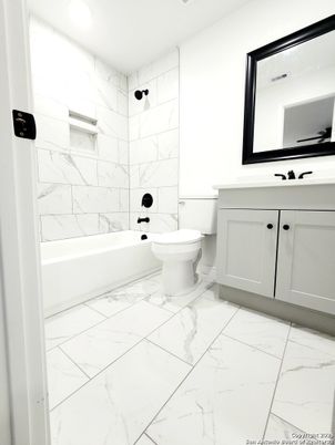Bathroom, Interior, Marble, Marble Walls, Recessed Lighting